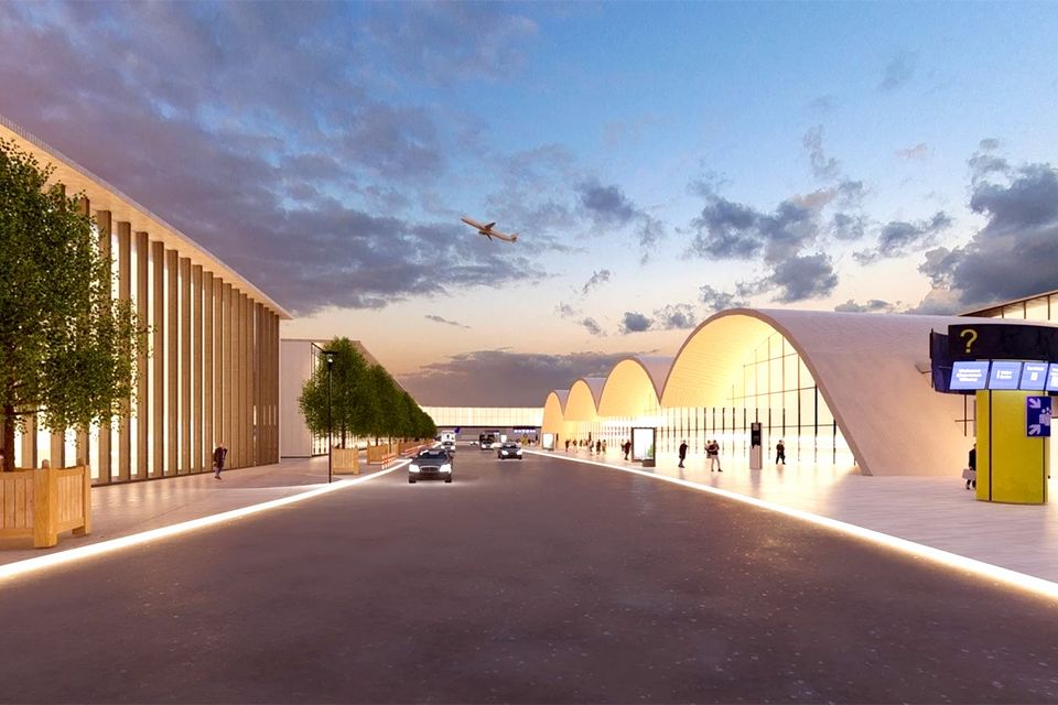 Des and Ulick McEvaddy's concept plan for a third terminal at Dublin Airport